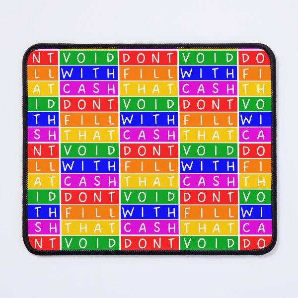 Item preview, Don't fill that void with cash  - Rainbow designed and sold by RainbowWordLand.