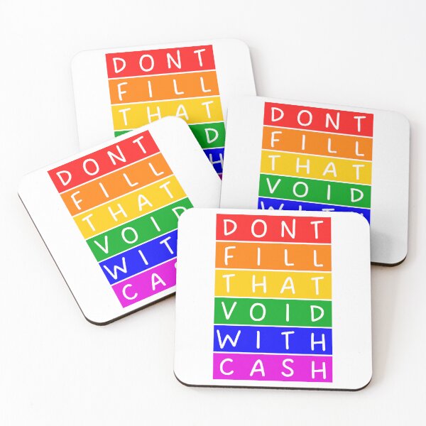Item preview, Don't fill that void with cash  - Rainbow designed and sold by RainbowWordLand.