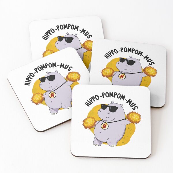 Artikelvorschau, Hippo-pompom-mus Lustige Nilpferd-Wortspiele entworfen und verkauft von punnybone.