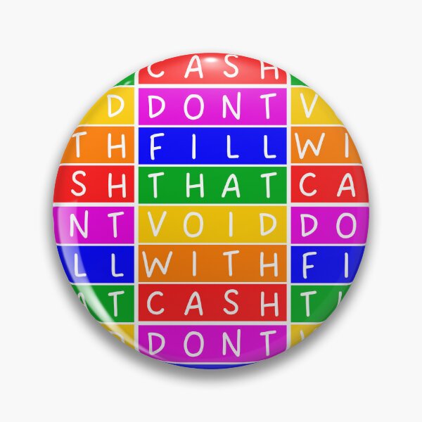 Item preview, Don't fill that void with cash  - Rainbow - Violet to red designed and sold by RainbowWordLand.