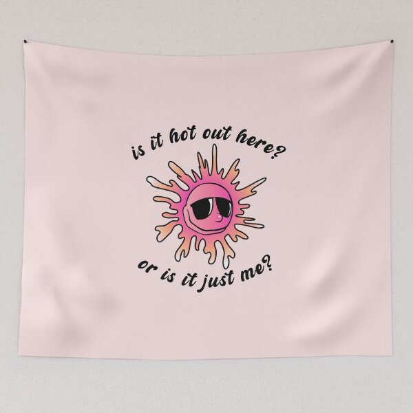 Item preview, ¿Hace calor aquí afuera o soy solo yo? Verano Psicodélico Sol Rosa designed and sold by everything4eva.