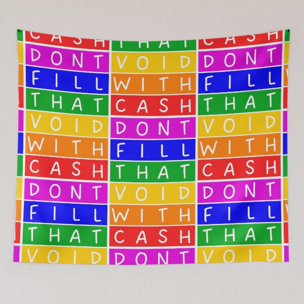 Item preview, Don't fill that void with cash  - Rainbow - Violet to red designed and sold by RainbowWordLand.