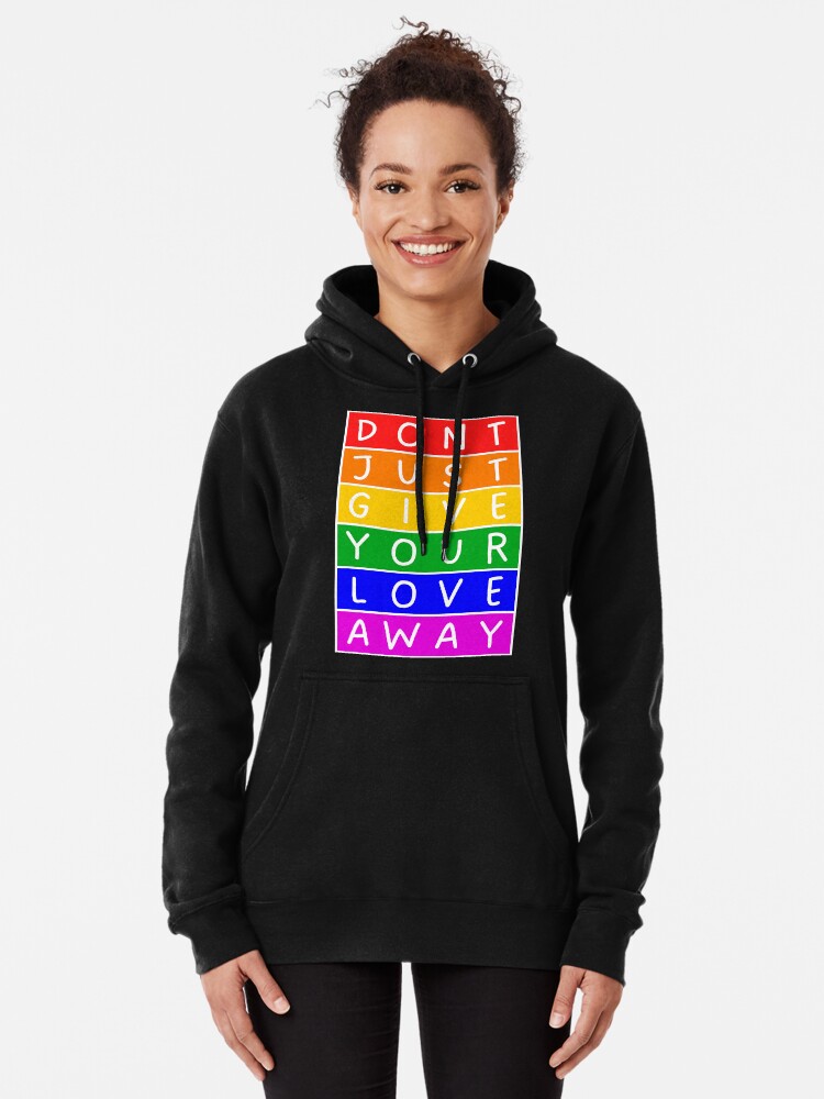 Just do it rainbow hoodie hot sale