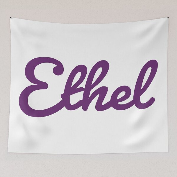 Item preview, Ethel Name Purple Typography  designed and sold by ellenhenry.