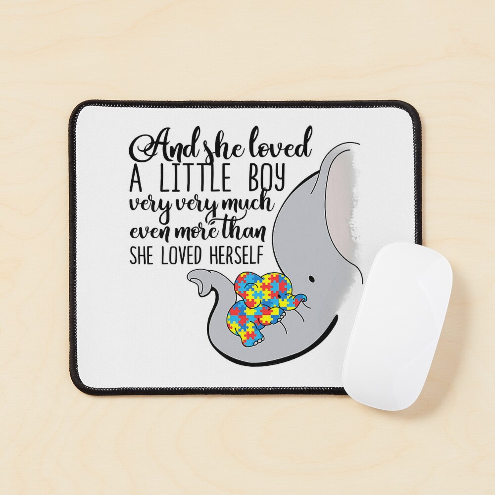 Womens She Loved A Little Boy Very Much Autism Elephant Mom