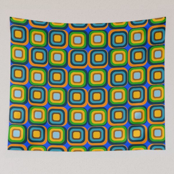 Item preview, retro seventies abstract pattern designed and sold by pauloneill-art.