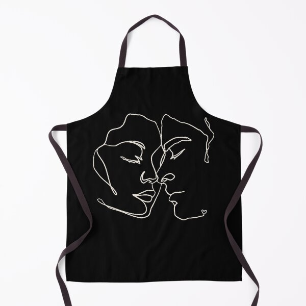 Item preview, White Line Art Couple In Love designed and sold by TrulyEpoque.