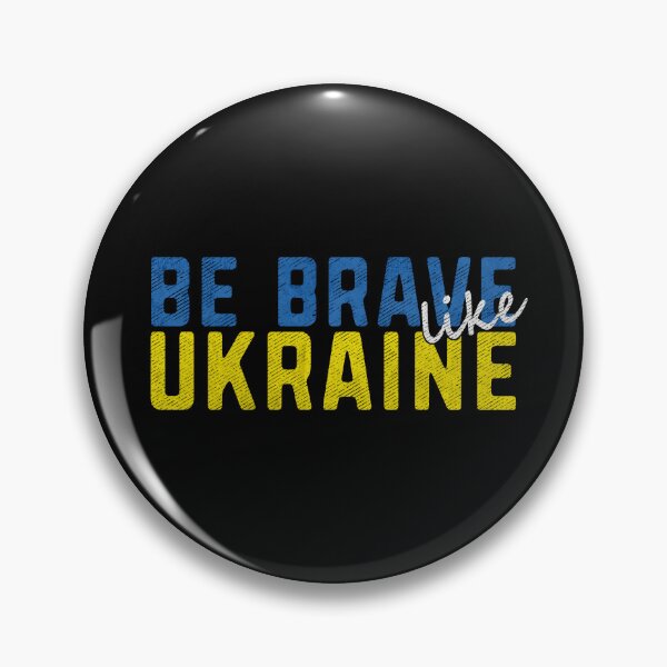 Item preview, Be Brave Like Ukraine Ukrainian Flag Letters  designed and sold by alenaz.