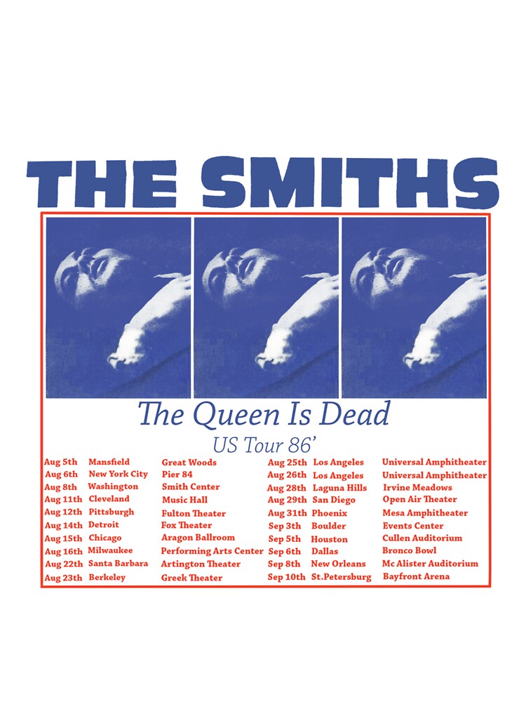 The Smiths US Tour 86,The Queen is Dead Sticker 1 Oversized T-Shirt