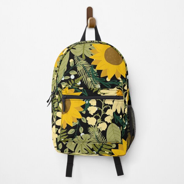 Item preview, Four Seasons Sunflower Field with Leaves (dark sunflower version) designed and sold by Dorina Larsdotter.