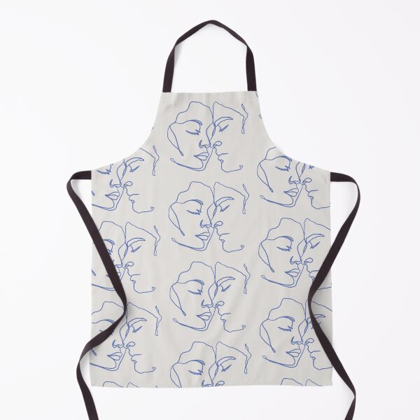 Item preview, Blue Line Art Couple In Love designed and sold by TrulyEpoque.