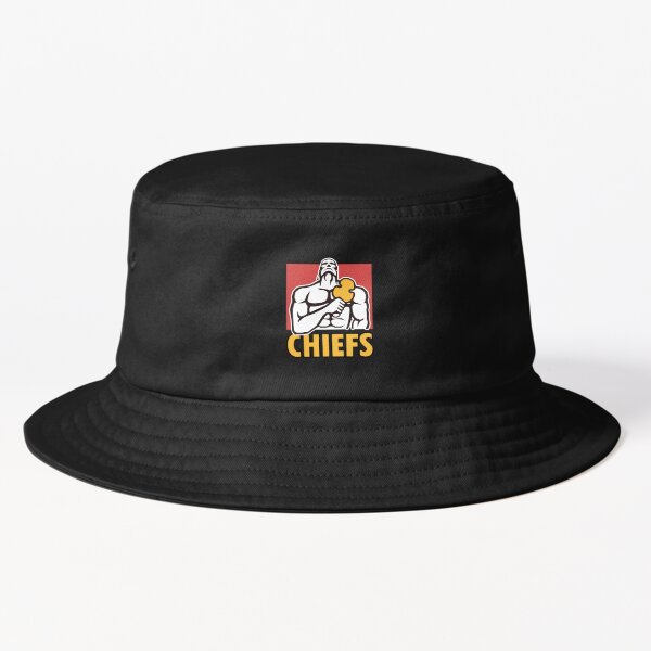 KANSAS CITY CHIEFS LOGO STYLE BUCKET HAT - COLOR OPTIONS AVAILABLE (Color:  BLACK)