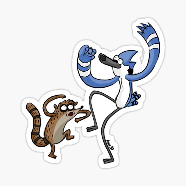 Rigby And Mordecai Sticker