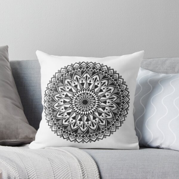 Item preview, Black and White Mandala 18 designed and sold by mandyshalley.
