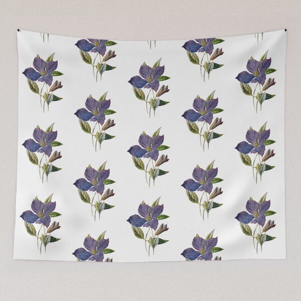 Item preview, Purple Clematis Flower designed and sold by Smug Gay.