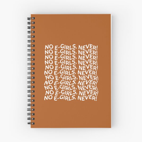 Item preview, No egirls never Typography  designed and sold by Pawfectar.