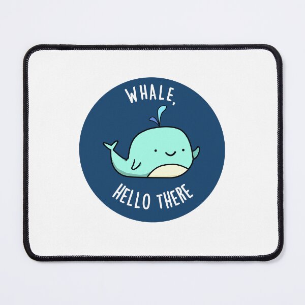 Item preview, Whale Hello There Funny Animal Puns designed and sold by punnybone.