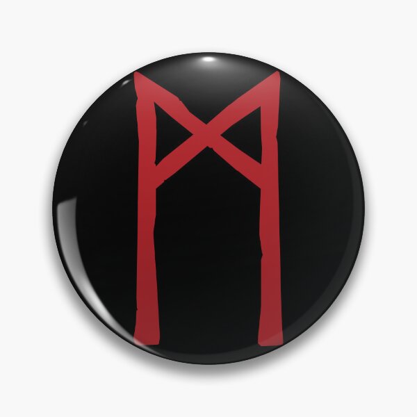 Item preview, Viking Rune - Mannaz Elder Futhark Runic Mankind Symbol designed and sold by iscaStudioArt.