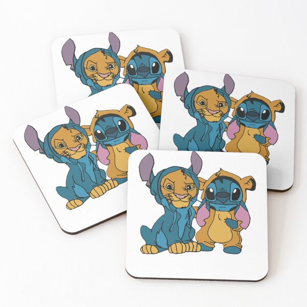 Item preview, Mens Womens Simba And Stitch Unisex Cotton Design Soft Hot Idea Cute Graphic Gifts designed and sold by Gonzales957.