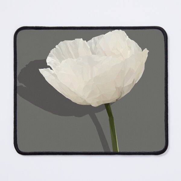 Item preview, Low Poly White Poppy designed and sold by ErinFCampbell.