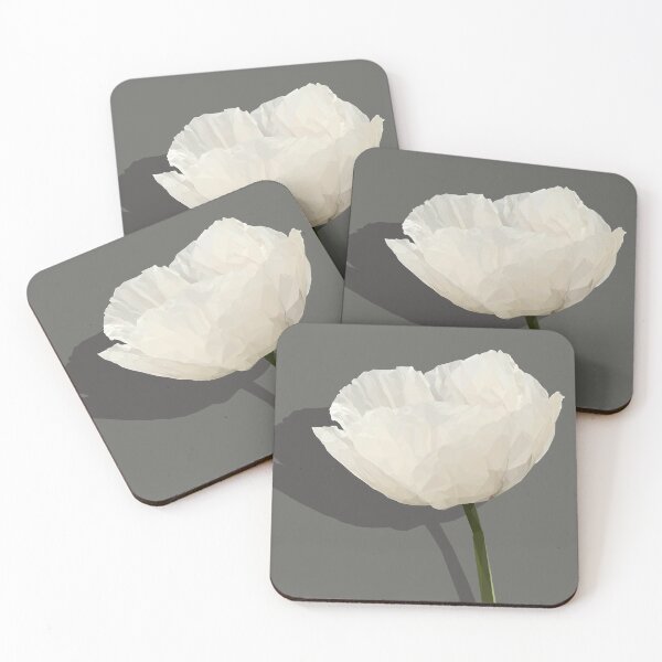 Item preview, Low Poly White Poppy designed and sold by ErinFCampbell.