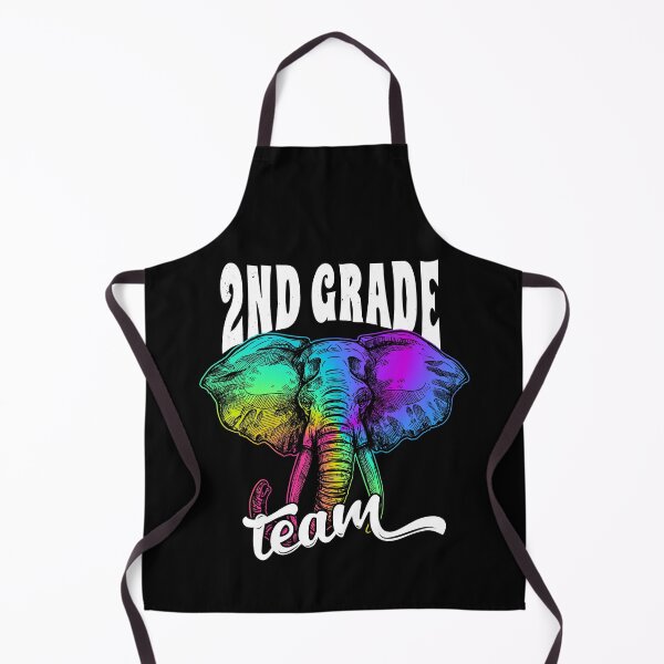 Item preview, Back to School Day rainbow elephant 2nd Grade team Teacher designed and sold by GraphismNinja.