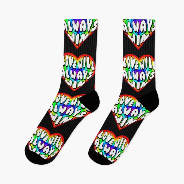 Item preview, Love Will Always Win Rainbow Heart designed and sold by everything4eva.