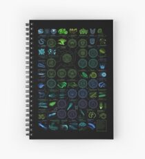 A visual compendium of glowing creatures Spiral Notebook