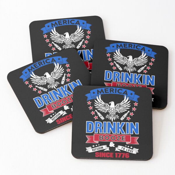 Item preview, Merica, Drinkin Booze and Refusing to Lose since 1776 designed and sold by Sunnyhova.