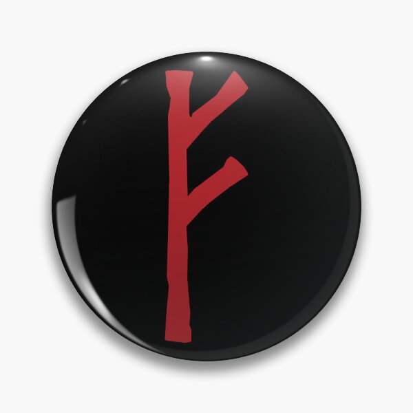 Item preview, Viking Rune - Fehu Elder Futhark Runic Wealth Symbol designed and sold by iscaStudioArt.