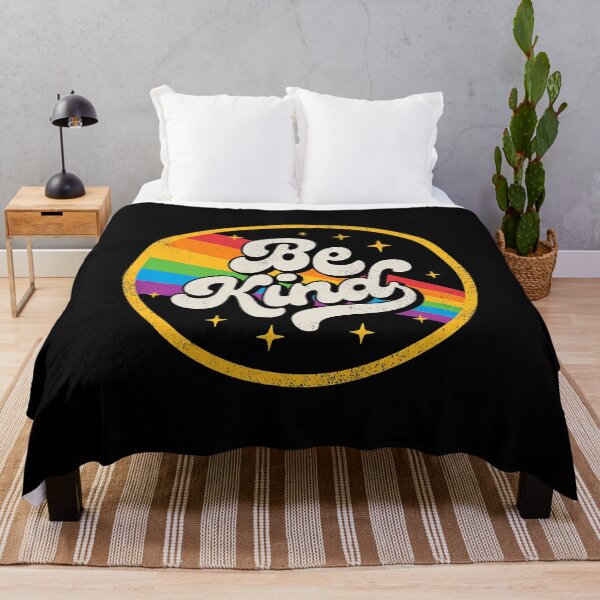 Item preview, LGBTQ Be Kind Gay Pride LGBT Ally Rainbow Flag Retro Vintage designed and sold by GardNewerd.