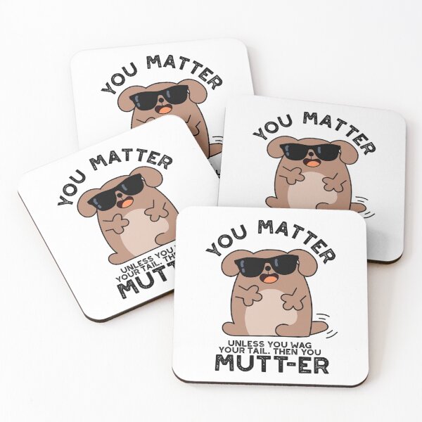 Item preview, You Mutter Positive Dog Puns  designed and sold by punnybone.