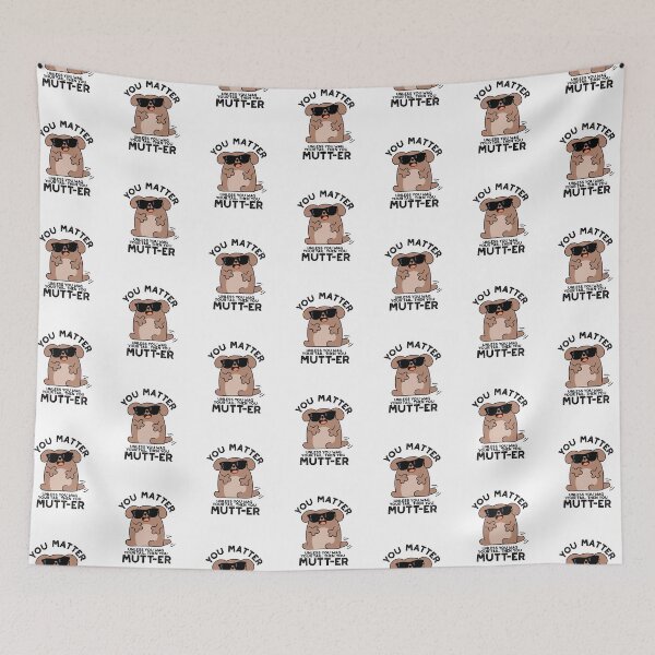 Item preview, You Mutter Positive Dog Puns  designed and sold by punnybone.