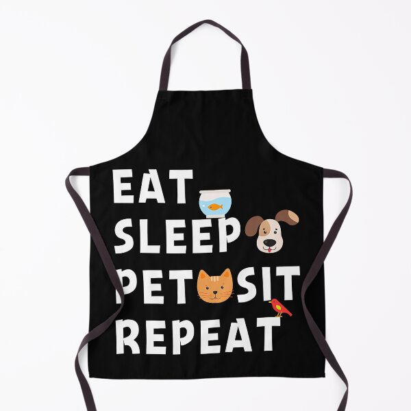 Item preview, Eat Sleep Pet Sit Repeat Funny Pet Sitter Dog designed and sold by DNW-art.