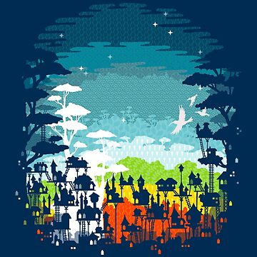 Artwork thumbnail, Rainforest City by EleanorLutz
