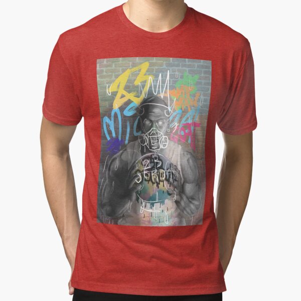 "MICHAEL JORDAN" T-shirt by RaspberryArtist | Redbubble