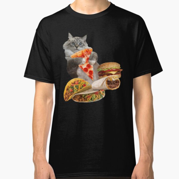Pizza Taco Burger Cat Classic T-Shirt