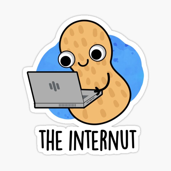 Item preview, The Internut Funny Peanut Puns  designed and sold by punnybone.