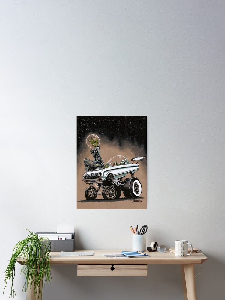 Thumbnail 2 of 3, Poster, Millennium Falcon designed and sold by gWebberArts.