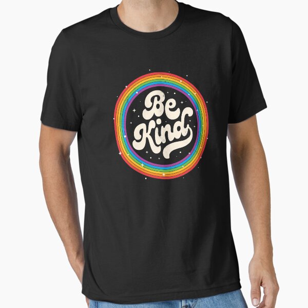 Item preview, LGBTQ Be Kind Gay Pride LGBT Ally Rainbow Flag Retro Vintage designed and sold by GardNewerd.