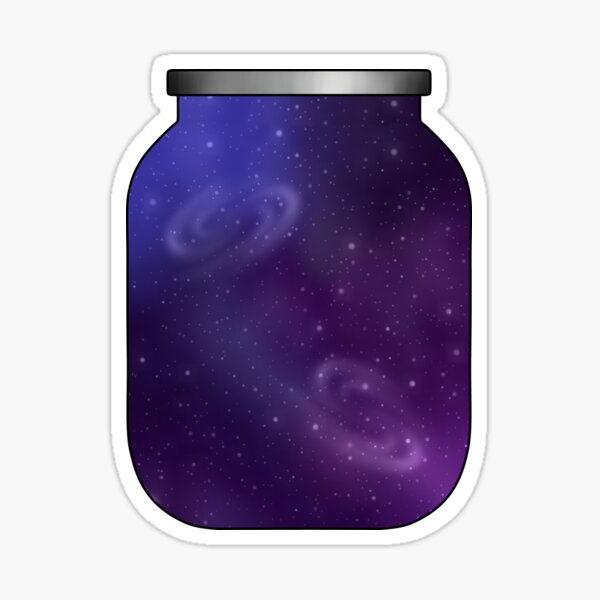 Galaxy in a Jar Sticker for Sale by artolxxvia