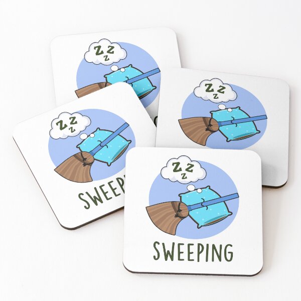 Item preview, Sweeping Sleeping Funny Broom Puns  designed and sold by punnybone.