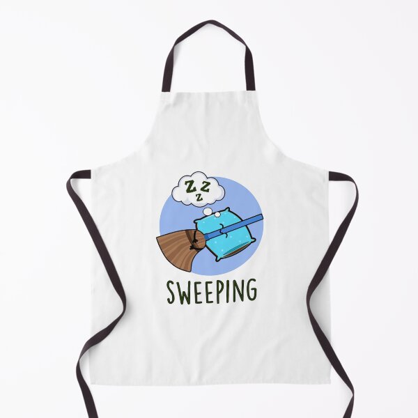 Item preview, Sweeping Sleeping Funny Broom Puns designed and sold by punnybone.