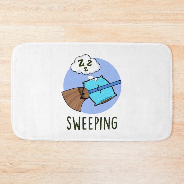 Item preview, Sweeping Sleeping Funny Broom Puns  designed and sold by punnybone.