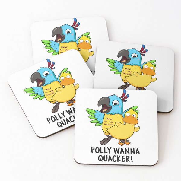Item preview, Polly Wanna Quacker Funny Animal Puns  designed and sold by punnybone.