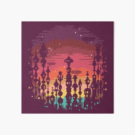 Half Past Sunset Art Board Print