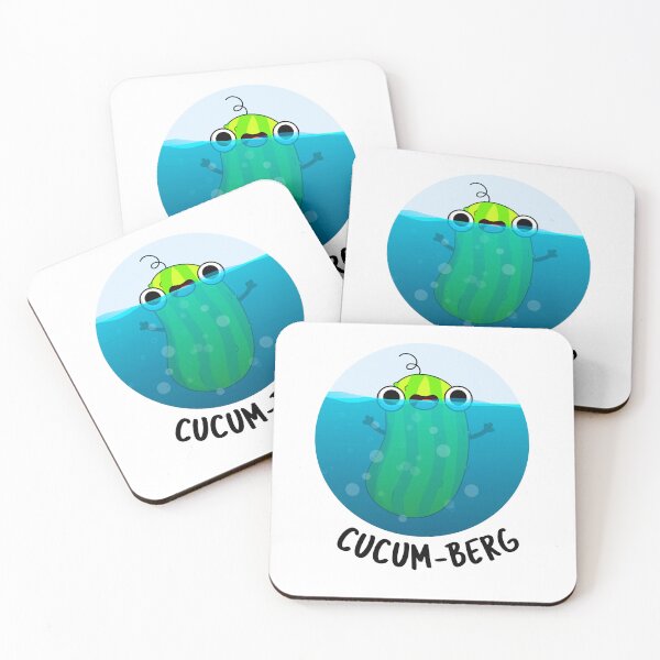 Item preview, Cucum-berg Funny Cucumber Puns  designed and sold by punnybone.
