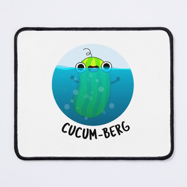 Item preview, Cucum-berg Funny Cucumber Puns designed and sold by punnybone.