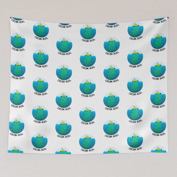 Item preview, Cucum-berg Funny Cucumber Puns  designed and sold by punnybone.