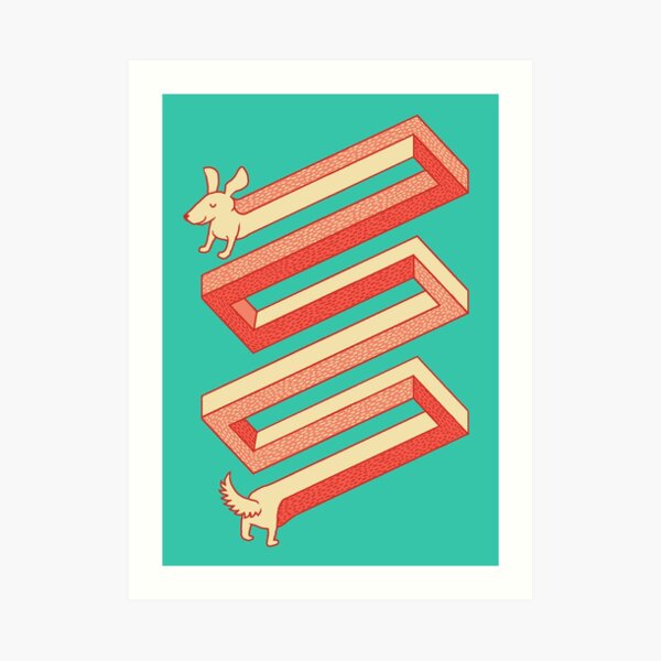 Impossible Puppy Art Print